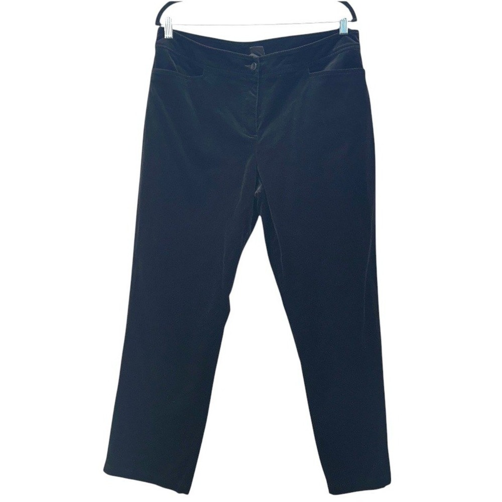 Eileen Fisher Womens Velvet Pants Large‎ Straight  Career Professor Work  Office